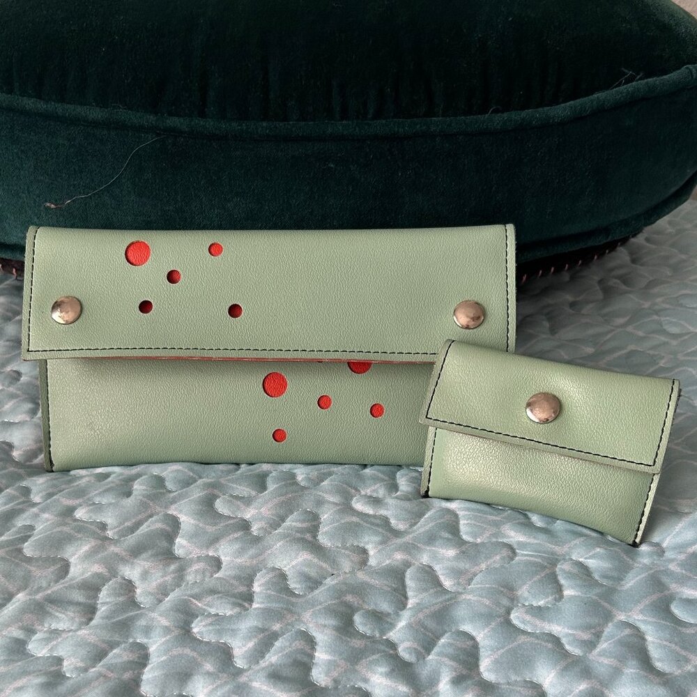 LAST CHANCE! Holly Aiken Vegan Leather Clutch & Coin Pouch
